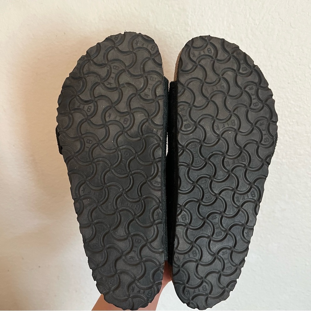 Birkenstock Arizona Black Suede Sandal Size 38 (7-7.5) Wide - Picture 9 of 9